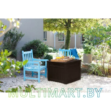 Сундук Keter Cube Wood 208L 237777 (коричневый) картинка 2
